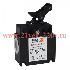 Выключатель концевой OptiLiS D4N-8172 рычаг роликовый вертикальное перемещение EN 50047 XCKT2127P16