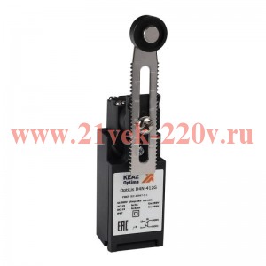 Выключатель концевой OptiLiS D4N-412M рычаг регулируемый с роликом метал. EN 50047 XCKN2146P20 КЭАЗ