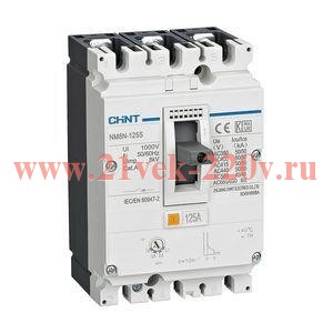 Выключатель автоматический защиты двигателя 3п 40А 36кА NM8N-125C M (R) CHINT 271835