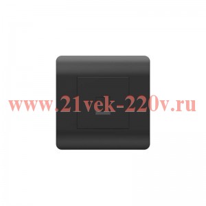 Розетка телефонная 1-м NEW3-E RJ11 черн. CHINT 431489