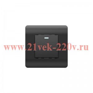 Выключатель 1-кл. NEW3-E 10А без фиксации с индикацией черн. CHINT 431477