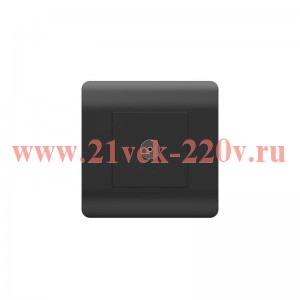 Розетка телевизионная TV 1-м коннектор черн. NEW3-E CHINT 431487