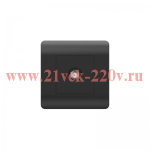 Розетка телевизионная SAT 1-м коннектор черн. NEW3-E CHINT 431488