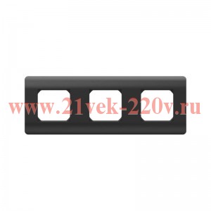 Рамка 3-м NEW3-E универсал. черн. CHINT 431497