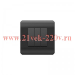 Переключатель 3-кл. NEW3-E 10А черн. CHINT 431510