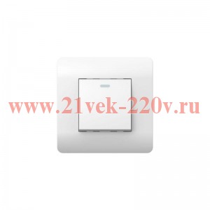 Выключатель 1-кл. NEW3-E 10А без фиксации с индикацией бел. CHINT 431527