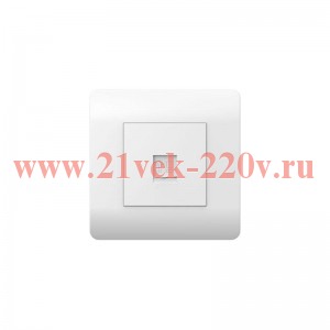 Розетка компьютерная NEW3-E 1хRJ45 бел. CHINT 431540