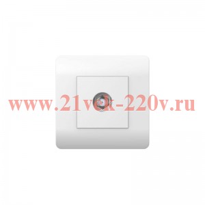 Розетка телевизионная SAT 1-м коннектор бел. NEW3-E CHINT 431538