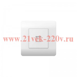 Розетка телефонная 1-м NEW3-E RJ11 бел. CHINT 431539