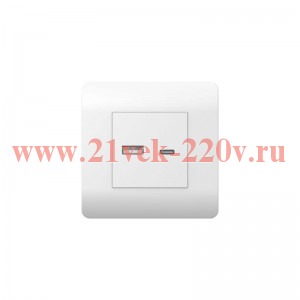 Розетка USB NEW3-E тип A+C 5В/21А бел. CHINT 431551