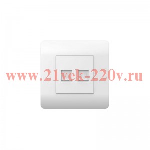 Розетка компьютерная NEW3-E 2хRJ45 бел. CHINT 431553