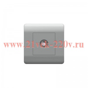 Розетка телевизионная SAT 1-м коннектор серебр. NEW3-E CHINT 431413
