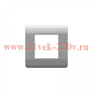 Рамка 1-м NEW3-E серебр. CHINT 431433