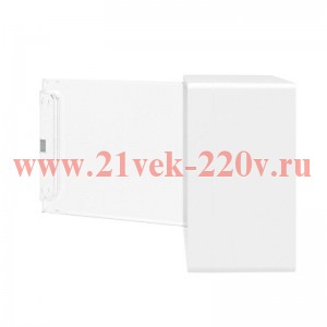 Щиток настенный DKC FRAME 8 модулей с прозрачной дверцей с шиной IP40 белый F08W1WT