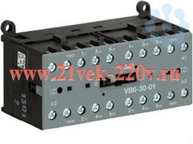 Миниконтактор реверсивный VB6-30-01 9A (400В AC3) катушка 230В АС ABB