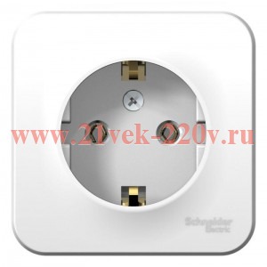 Розетка с заземлением без шторок Blanca Schneider Electric 16А 250В белая
