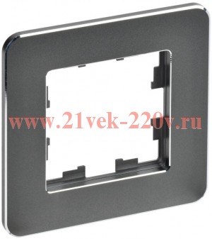 Рамка 1-м BRITE РУ-1-1-Бр метал. титан RE IEK BR-M12-M-01-K48