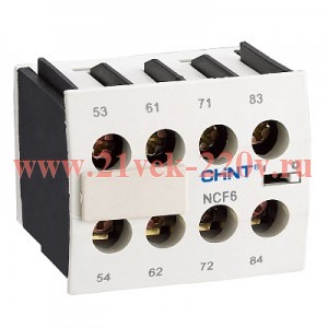 Приставка доп.контакты NCF6-04 к Контактору NC6 (R)