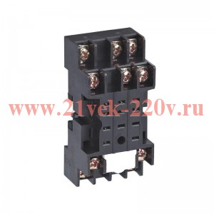 Колодка CZY08A-02 для реле JZX-22F(B)/2Z NJX-13FW(B)/2ZS JZX-18F(L)/2Z 2 контакта CHINT 285974