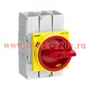 Выкл.-разъед. NF2-25/3HRY дверного монтажа, красно-желтая ручка (R)
