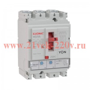Выключатель автоматический в литом корпусе YON MD250F-TM125 DKC MD250F-TM125