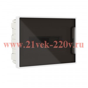 Щиток встраиваемый DKC FRAME 12 модулей с тонированной дверцей с шиной IP40 белый F12B1WD