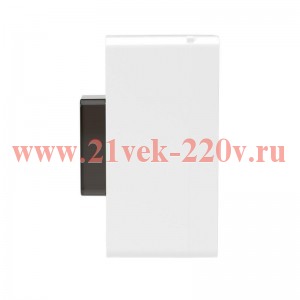 Щиток настенный DKC FRAME 2 модуля с тонированной дверцей IP40 белый F02W0WD