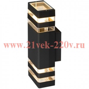 Светильник уличный настенный ЭРА «Астрея» GBW-101-BL-0310 230В 2хЕ27 max 30Вт IP54 310х110x95 вверх/