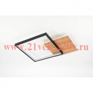 Светильник светодиодный Ferre CLL-1-60-RC BK+Wood 60Вт 3000К-6000К с пультом ДУ 450х350х60 черн./дер