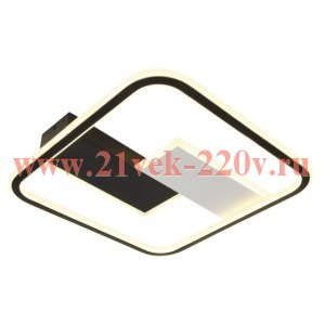 Светильник светодиодный Henri CLL-1-104-RC BK 104Вт 3000К-6000К с пультом ДУ 410х410х50 черн./бел. Э