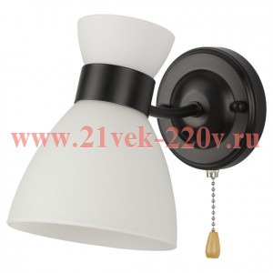 Бра светильник Rivoli Aemilia 9185-401 настенный 1хЕ27 60 Вт модерн с выключателем