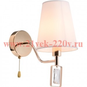 Бра светильник Rivoli Cristal 2095-401 настенный 1 х Е14 40 Вт классика с выключателем