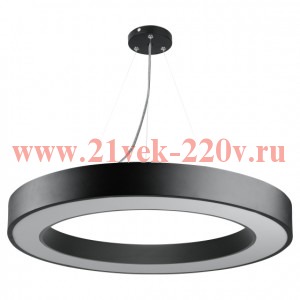 Светильник LED ЭРА Geometria SPO-133-B-40K-045 Ring 45Вт 4000K 3500Лм IP40 600*80 черный подвесной д