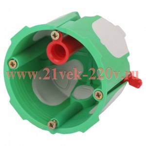 Коробка установочная универс. 68х55мм UniBox IP30 двухкомпонент. саморезы зел. KUU-68-55-unibox Эра