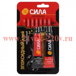 Эпоксидный клей СИЛА SEBL1-36 тубы 2х18 мл блистер