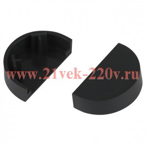 Заглушка для кабель-канала полукруглого 20х12 EC-KK-20-12-GR графит (уп.2шт) Эра Б0064903