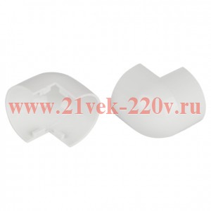 Угол для кабель-канала полукруглого внешн. 20х12мм OC-KK-20-12-FW бел. (уп.2шт) Эра Б0064961