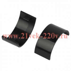 Соединитель на стык для полукруглого кабель-канала 30х13мм C-KK-30-13-GR графит (уп.2шт) Эра Б006490
