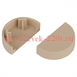 Заглушка для кабель-канала полукруглого 20х12 EC-KK-20-12-B беж. (уп.2шт) Эра Б0064953