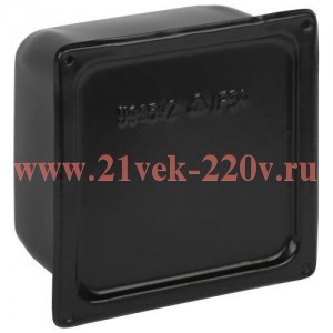 Коробка протяжная У-995 150х150х100мм IP54 с уплотнителем метал. черн. Y-995-150-150-100-54 Эра Б006