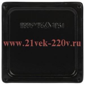 Коробка протяжная У-995 150х150х100мм IP31 без уплотнителя метал. черн. Y-995-150-150-100-31 Эра Б00