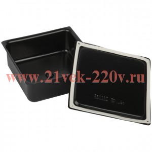 Коробка протяжная У-996 200х200х80мм IP54 с уплотнителем метал. черн. Y-996-200-200-80-54 Эра Б00628
