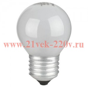 Лампа накаливания P45 40Вт шар матовая E27/E27 230В Эра Б0066392