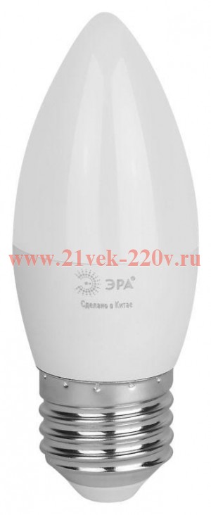 Лампа светодиодная GREEN LINE B35-8W-840-E27 GL 8Вт свеча 4000К яркий свет бел. E27 Эра Б0067104