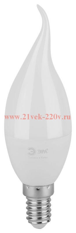 Лампа светодиодная GREEN LINE BXS-8W-865-E14 GL 8Вт свеча на ветру 6500К свет холод. E14 Эра Б006713