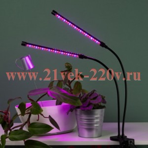 Светильник FITO-20W-АLED-RB 20Вт на прищепке для растений красн./син. спектра Эра Б0068275