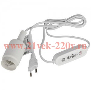 Светильник FITO-Time Holder для растений под лампу Е27 с проводом 3м и таймером для фитоламп Эра Б00