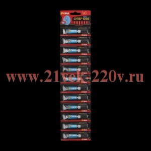 ЭРА SSGBL12-3 СИЛА Супер-клей ГЕЛЬ 3 гр. лента BL-12 (12/576/18432)