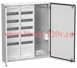 Щит мультимедийный комбинированный накладной ИЭК TITAN 5 ЩРн-144 (3х72) 960х830х140мм IP30 белый TI5-51-N-3X072-30