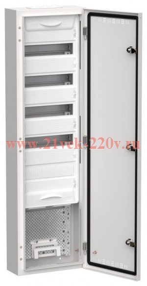 Щит мультимедийный комбинированный накладной ИЭК TITAN 5 ЩРн-60 (1х84) 1085х310х140мм IP30 белый TI5-51-N-1X084-30